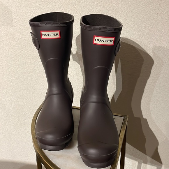 NEW Chocolate Brown Hunter Rain Boots - Picture 2 of 4